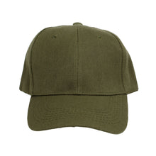 Cargar imagen en el visor de la galería, Hat Olive Canvas Baseball Cap for Women

