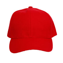 Cargar imagen en el visor de la galería, Hat Red Canvas Baseball Cap for Women
