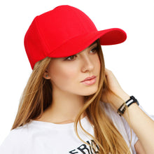 Cargar imagen en el visor de la galería, Hat Red Canvas Baseball Cap for Women
