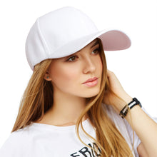 Cargar imagen en el visor de la galería, Hat White Canvas Baseball Cap for Women
