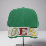OES Green Canvas Greek Brim Baseball Cap