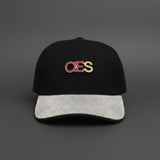 OES Black Canvas Baseball Cap with Rhinestone Brim