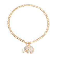 Load image into Gallery viewer, Gold Rhinestone Elephant Toggle

