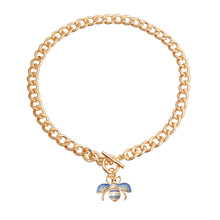 Cargar imagen en el visor de la galería, Bee Charm Toggle Necklace - 1.5 Inch Pendant

