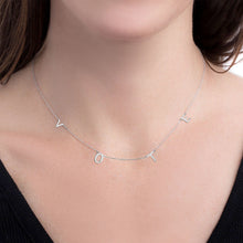 Cargar imagen en el visor de la galería, Necklace VOTE Station Silver Chain for Women
