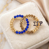 Sigma Gamma Rho Circles Rhinestone Brooch