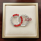 Delta Sigma Theta Circles Rhinestone Brooch
