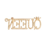 Gold Iced Queen Brooch