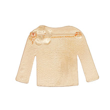 Load image into Gallery viewer, Brooch Red Gold Camellia Sweater Pin for Women
