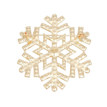 Cargar imagen en el visor de la galería, Brooch Radiating Snowflake Red Green Pin for Women
