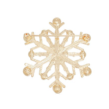 Cargar imagen en el visor de la galería, Brooch Stellar Snowflake Red Green Pin for Women
