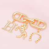Brooch Gold Iconic H Equestrian Parisian Pin