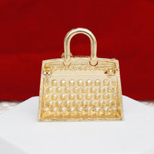 Cargar imagen en el visor de la galería, Brooch Gold Mini Iconic Handbag Parisian Pin
