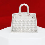 Brooch Silver Mini Iconic Handbag Parisian Pin