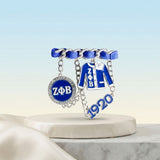 Zeta Phi Beta 1920 Ribbon Charm Brooch