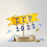 Sigma Gamma Rho 1922 Banner Brooch Lapel Pin