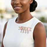 Alpha Kappa Alpha 1908 Banner Brooch Lapel Pin
