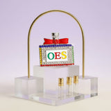 OES Multicolor Rhinestone Perfume Brooch