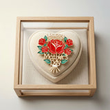 Brooch Pearl Mother's Day Red Rose Bouquet Pin
