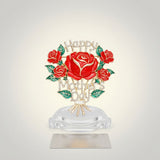 Brooch Pearl Mother's Day Red Rose Bouquet Pin