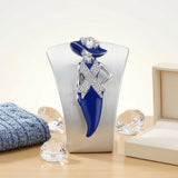 ZPB Blue Lady Breast Cancer Ribbon Brooch Pin