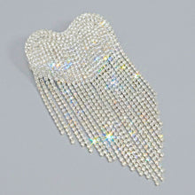 Load image into Gallery viewer, Brooch Silver Playful and Flirty Fringe Heart Pin

