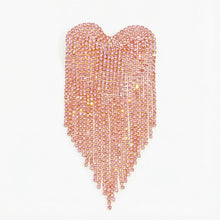 Load image into Gallery viewer, Brooch Pink Playful and Flirty Fringe Heart Pin
