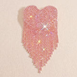Brooch Pink Playful and Flirty Fringe Heart Pin