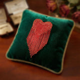 Brooch Red Playful and Flirty Fringe Heart Pin