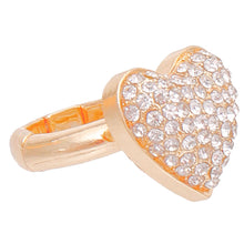 Load image into Gallery viewer, Gold 3D Heart Ring
