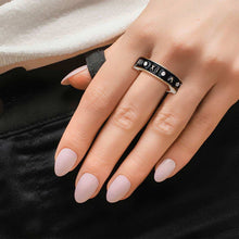 Load image into Gallery viewer, Black Roman Numeral Ring
