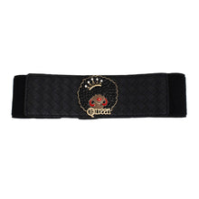 Cargar imagen en el visor de la galería, Belt Woven Black Stretch Afro Queen for Women
