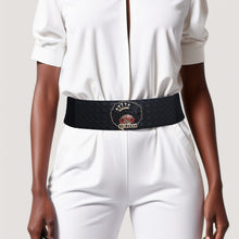 Cargar imagen en el visor de la galería, Belt Woven Black Stretch Afro Queen for Women
