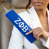 Zeta Phi Beta Blue Seat Belt Cover Set