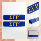 Sigma Gamma Rho Blue Seat Belt Cover Set