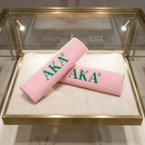 Alpha Kappa Alpha Pink Seat Belt Cover Set