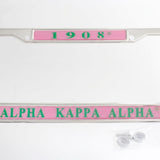 Alpha Kappa Alpha 1908 License Plate Frame