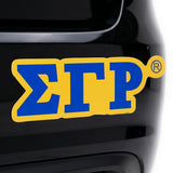Sigma Gamma Rho Greek Letter Car Bumper Magnet