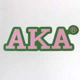 Alpha Kappa Alpha Greek Letter Car Bumper Magnet