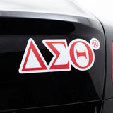 Delta Sigma Theta Greek Letter Car Bumper Magnet