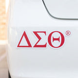 Delta Sigma Theta Greek Letter Car Bumper Magnet