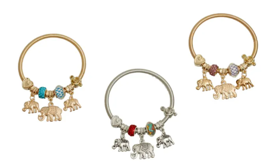 3074 - Spring Elephant Bracelets
