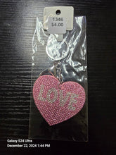 Load image into Gallery viewer, 1346 - heart love keychain
