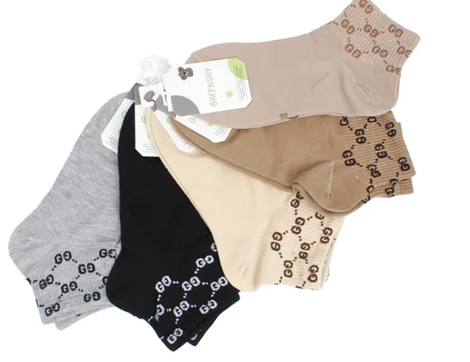 PT1 - Neutral GG Quarter Socks for Women