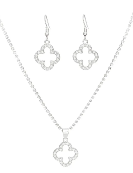 1548 - silver necklace set