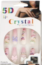 Load image into Gallery viewer, P2 - Long 3D Art Butterfly Flower Nails
