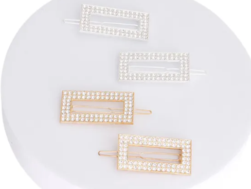 2019 - square hair clips