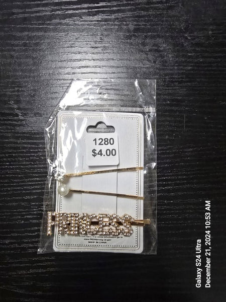 1280 - princess hair pins