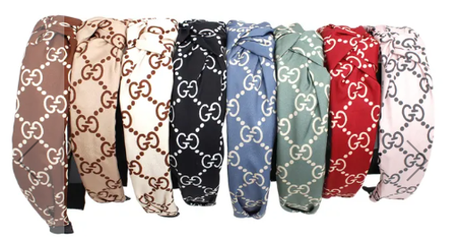 3011 - GG Print Knotted Headbands INSPIRED