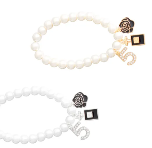 3070 - Pearl Charm Bracelets